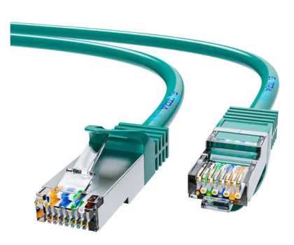 Kabel komputerowy ExtraLink Kat.6 FTP 10m Patchcord LAN miedź skrętka 1Gbit/s